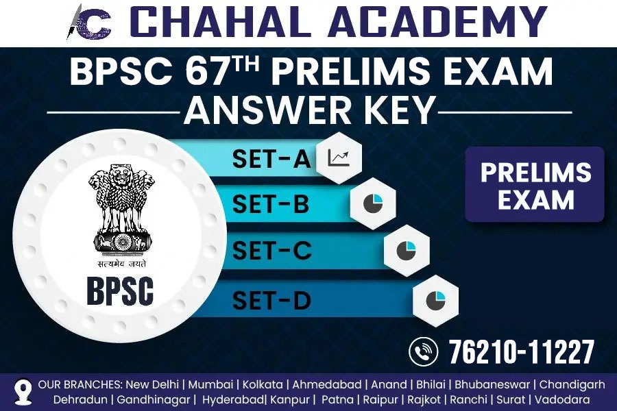 BPSC prelims 2022 paper gs and paper 2 csat answer key of all set a, set b, set c, set d