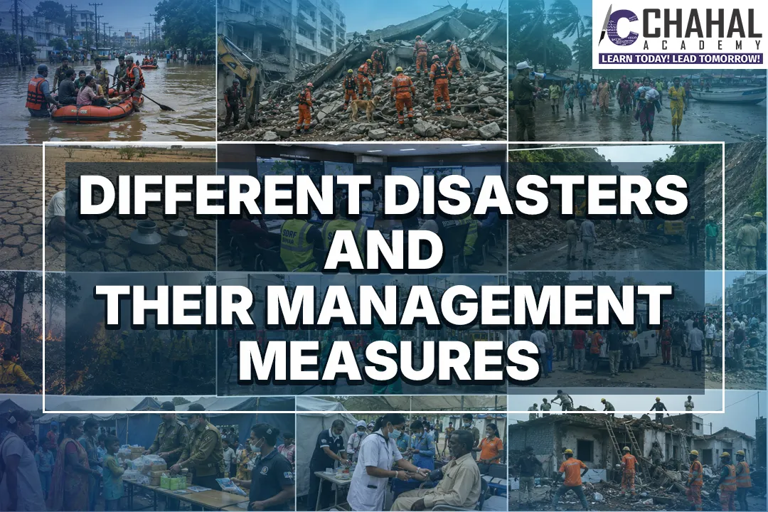 DIFFERENT DISASTERS AND THEIR MANAGEMENT MEASURES